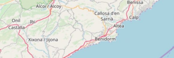 altea.me Karte Map Mapa Provinz / Province / Provincia de Alacant Alicante