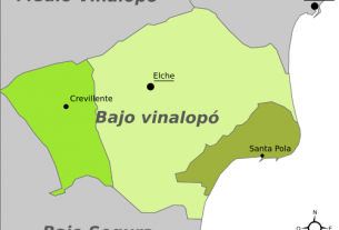 Karte Bajo Vinalopó Aufmacherbild Ayuntamientos