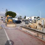 Altea Spanien Costa Blanca Orkan Strand Richtung Albir Sturm Gloria 22