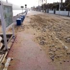 Altea Spanien Costa Blanca Orkan Strand Richtung Albir Sturm Gloria 25