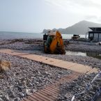 Altea Spanien Costa Blanca Orkan Strand Richtung Albir Sturm Gloria 29